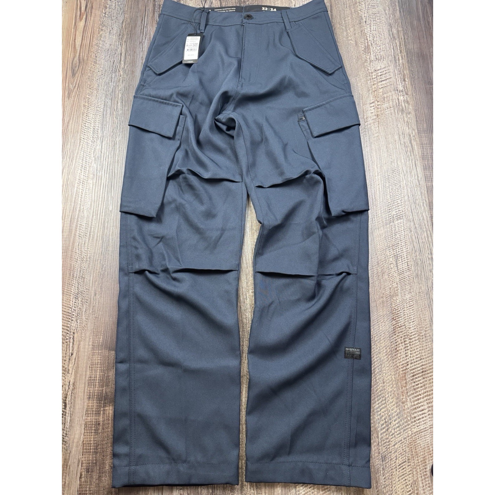 G-Star Raw Men's Legion Blue Twill Cargo Pants Regular Straight 32x34 Military